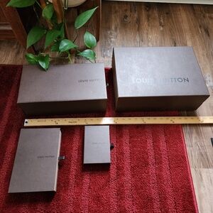 Louis Viutton Boxes And Dust Bag Set
